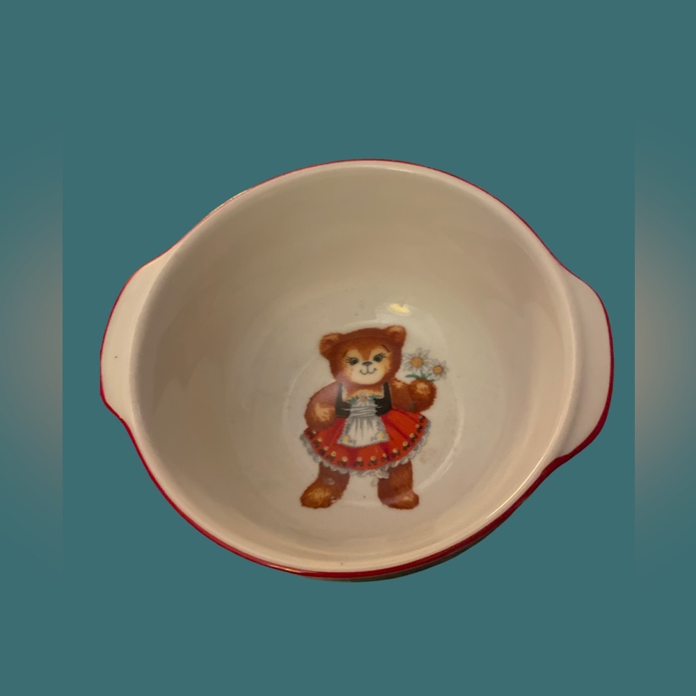 Reutter Porzellan Teddy Bear Child's Bowl - Made In West Germany
